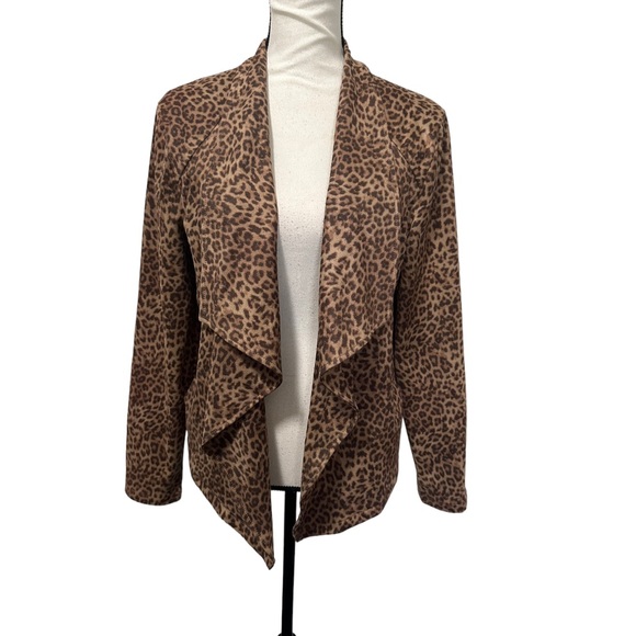 BB DAKOTA Animal print faux-suede Jacket Sz L - Picture 7 of 17